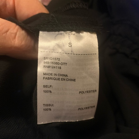 Sophie Rue by Nordstrom Black Cinched Side Tie Cami Mini Dress - Picture 10 of 11